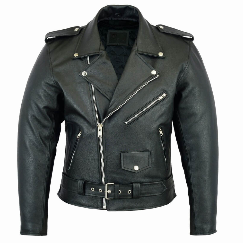 Chamarra Clásica Biker en Cuerotex Premium